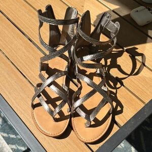 Circus by Sam Edelman Silver Gladiator Sandals